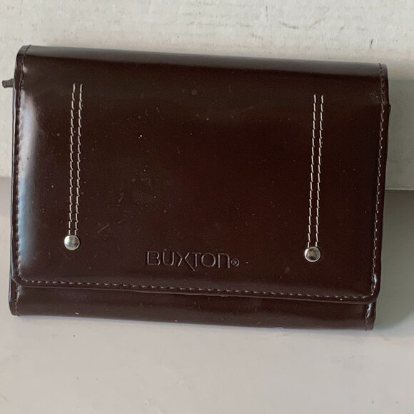 BUXTON CHOCOLATE BROWN BIFOLD LEATHER WALLET - Picture 1 of 11